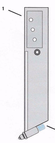 10" or 13" Depth, 5/8" Thick Straight Plow Blade - Reference Number 1