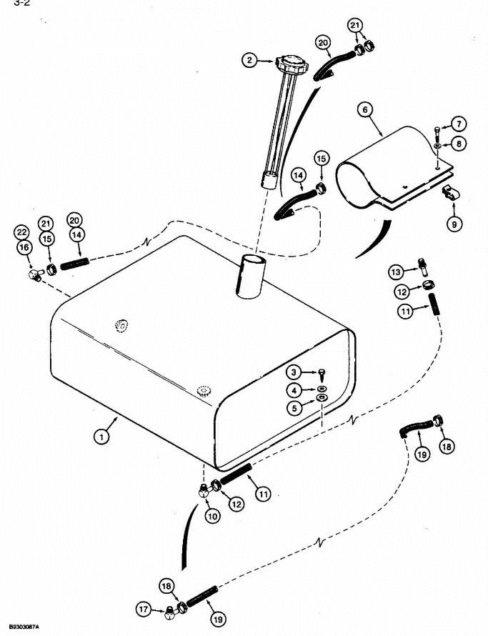 H672620 - Reference Number 1 and 2 - Fuel Tank and Cap