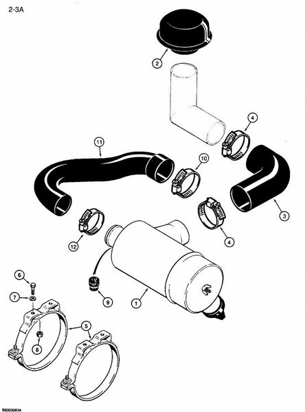 Astec and Case RT 360 Air Cleaner for Duetz Diesel for PIN JAF0104257 and After