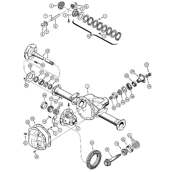 Astec and Case Maxi Sneaker C, D and E Drive Axle Parts