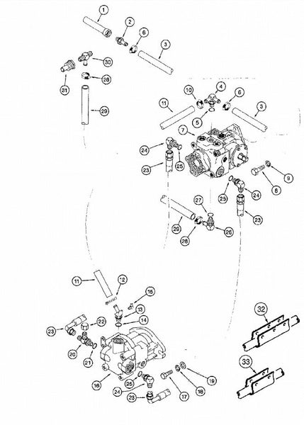 Astec and Case Maxi Sneaker C, D and E Drive Hydraulic Pump and Drive Hydraulic Motor