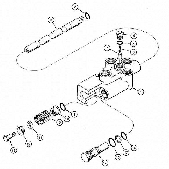 Astec and Case Maxi Sneaker C, D and E Hydra Borer Control Valve Repair Parts