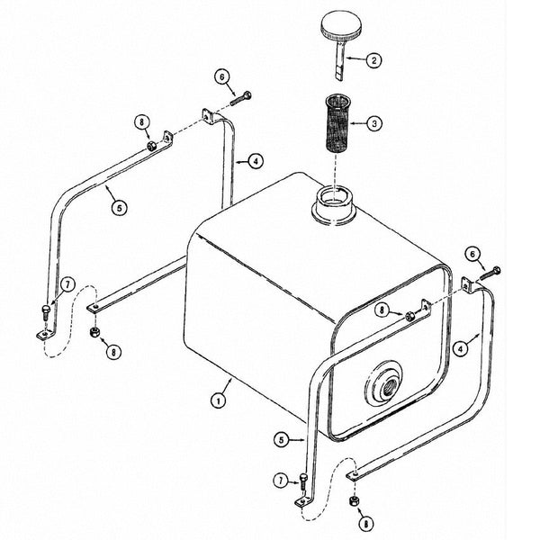 Astec and Case Maxi Sneaker C Hydraulic Oil Reservoir
