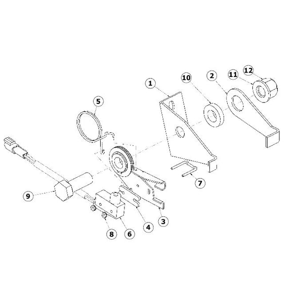 Astec and Case Maxi Sneaker C, D and E Neutral Start Switch Assembly PIN DFG0006252 and After