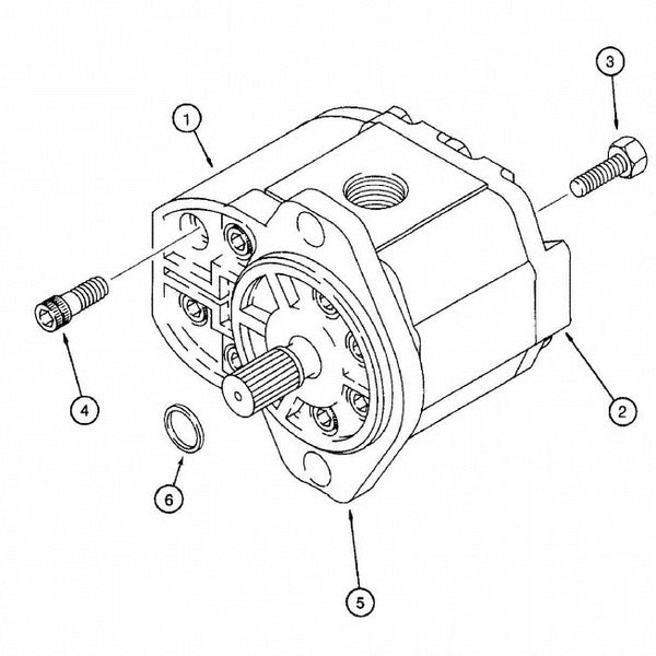 Astec and Case Maxi Sneaker C, D and E P75 Plow Motor 142714A1 Repair Parts