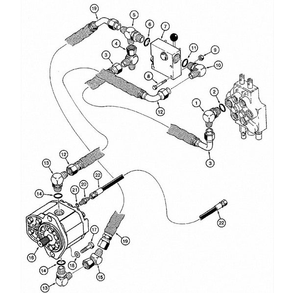Astec and Case Maxi Sneaker C P75 Plow Motor Hydraulics