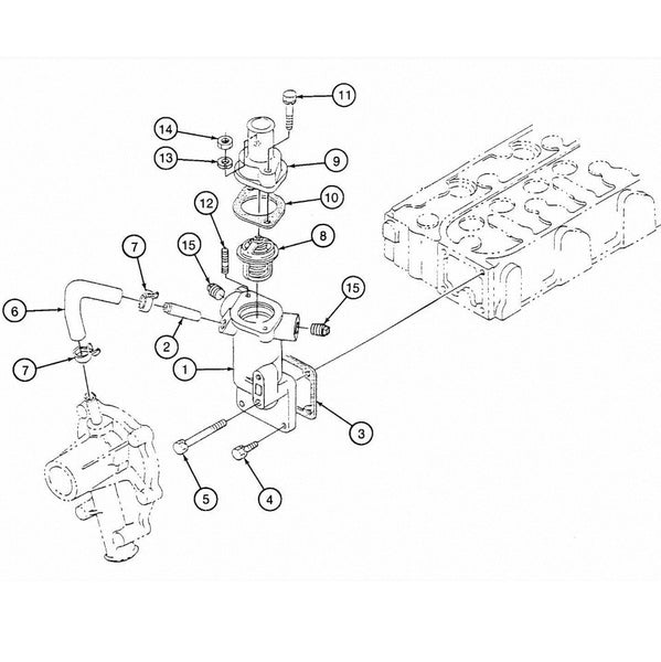 Astec and Case Maxi Sneaker C Thermostat Housing