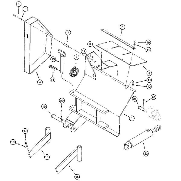 Astec and Case Maxi Sneaker C Trencher Frame and Mounting
