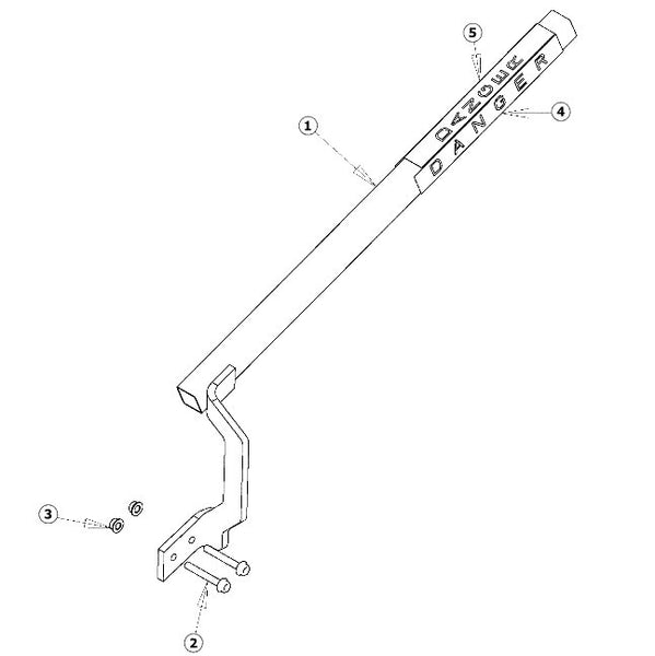 Astec and Case Maxi Sneaker C, D and E Trencher Safety Bar
