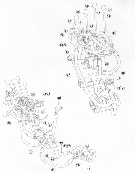 Astec and Case RT130 Control Valve