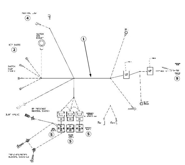 Astec and Case RT130 Trencher Electrical Parts