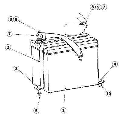 Astec and Case RT130 Battery Cable and Tie Down