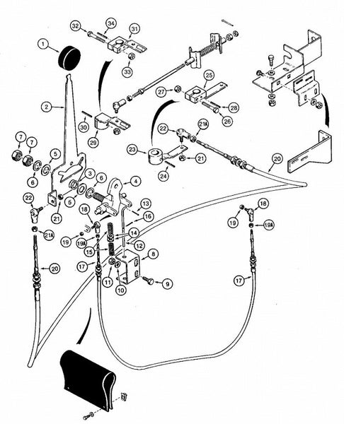 Astec and Case RT 360 Directional and Drive Controls Before PIN JAF0022340
