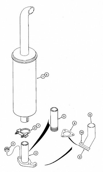Astec and Case RT 360 Muffler Parts