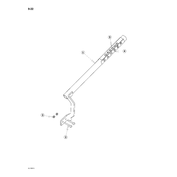 Astec and Case RT60 Trencher Safety Bars
