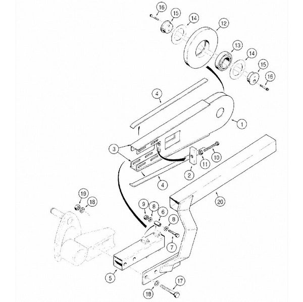 Astec and Case RT60 24 Inch Boom With Four Bolt Chain Adjustment
