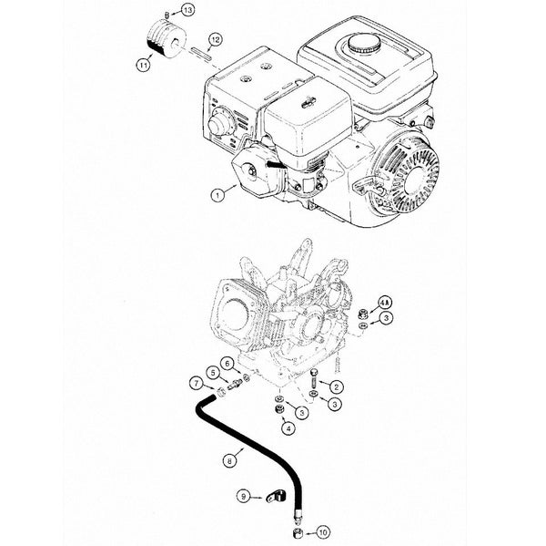 Astec and Case RT 60 Trencher Engine Parts