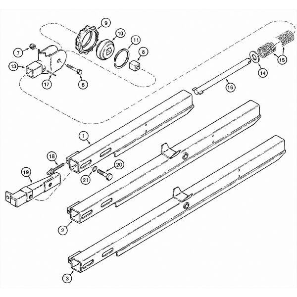 Astec and Case TF 300 Single Sprocket Trencher Boom