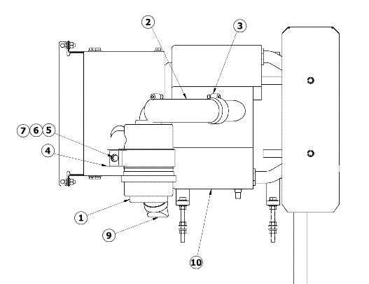 Case and Astec TF 300 B Air Cleaner for Serial Numbers TF300B57572 and After