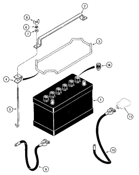 Astec and Case TF300B Battery Cables