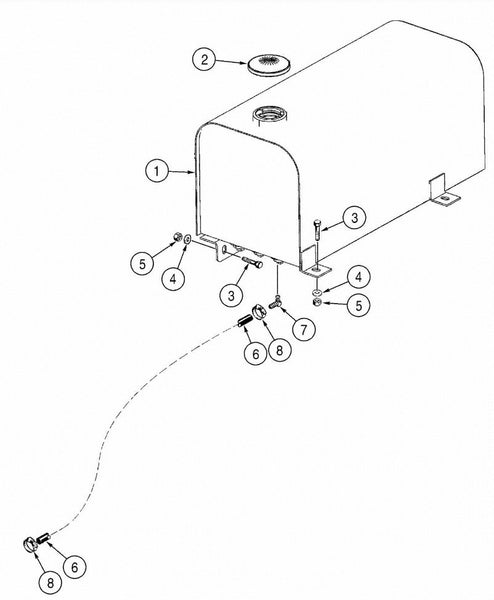 Astec and Case TF 300 B Fuel Tank