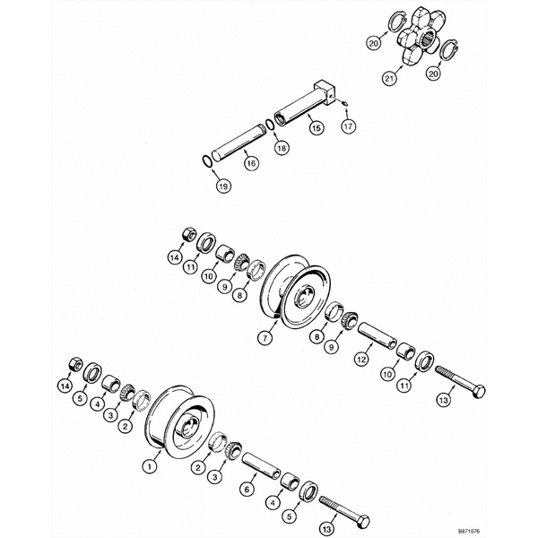 Astec and Case TF300B Track Drive System for Metal Tracks
