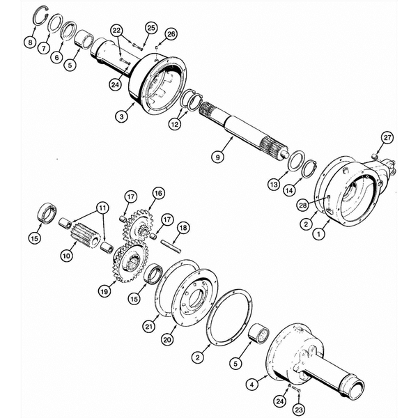 Astec and Case TF300 Transmission Repair Parts