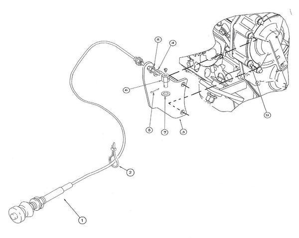Astec Maxi Sneaker D and E Throttle Cable