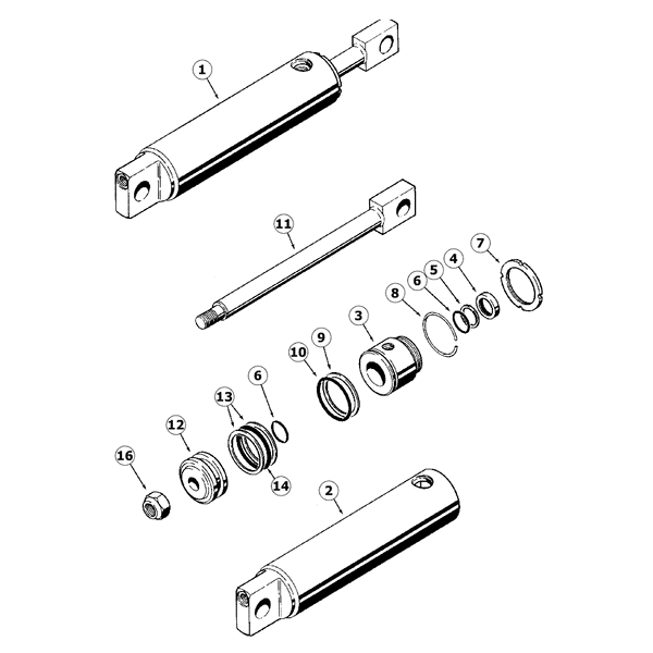 Astec RT 160 Boom Lift Cylinder Repair Parts