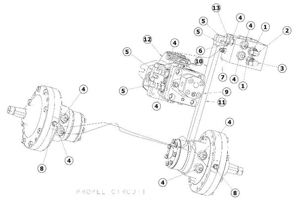 Astec RT 160 Drive Motor Hydraulics System