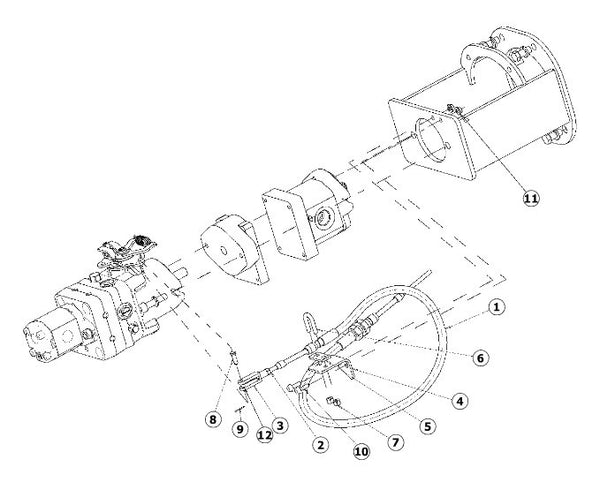 Astec RT160 Throttle Cable