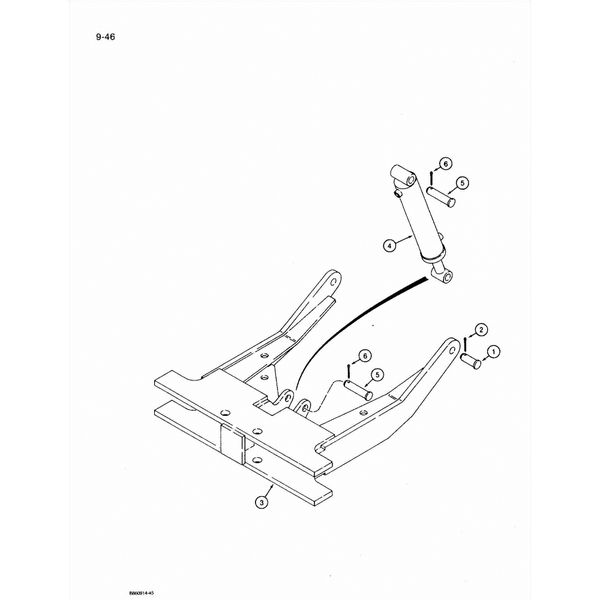 Astec and Case RT 360 Backfill Blade Lift Frame and Mounting