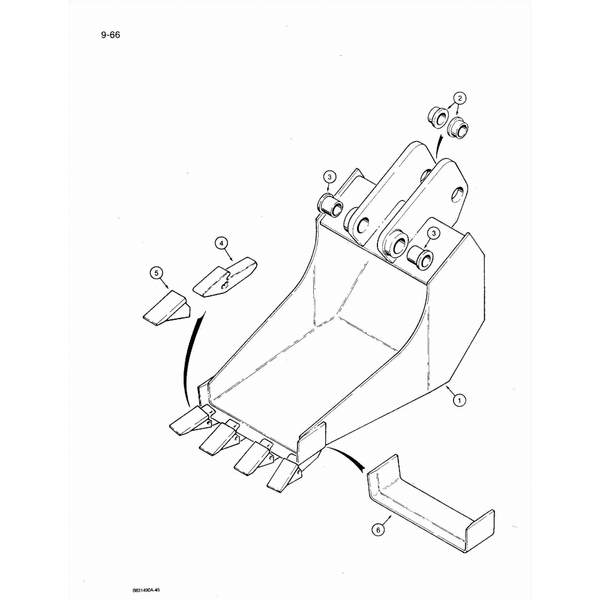 Astec and Case RT 360 Backhoe Bellhole Bucket Parts