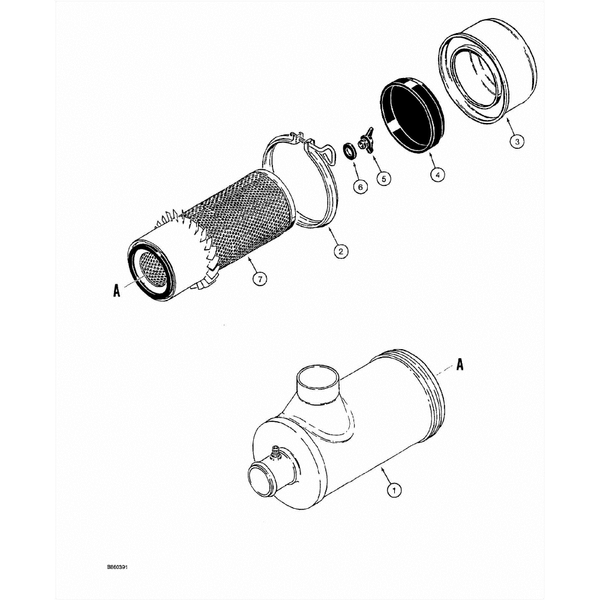 Astec and Case Maxi Sneaker C Air Cleaner Assembly