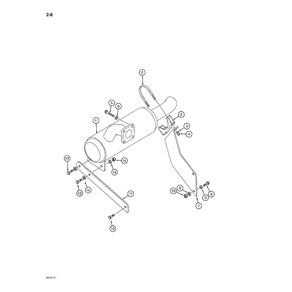 Astec and Case Maxi Sneaker C Muffler and Exhaust System