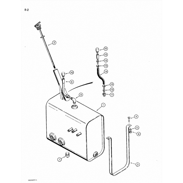 Astec and Case RT 360 Hydraulic Tank Diagram