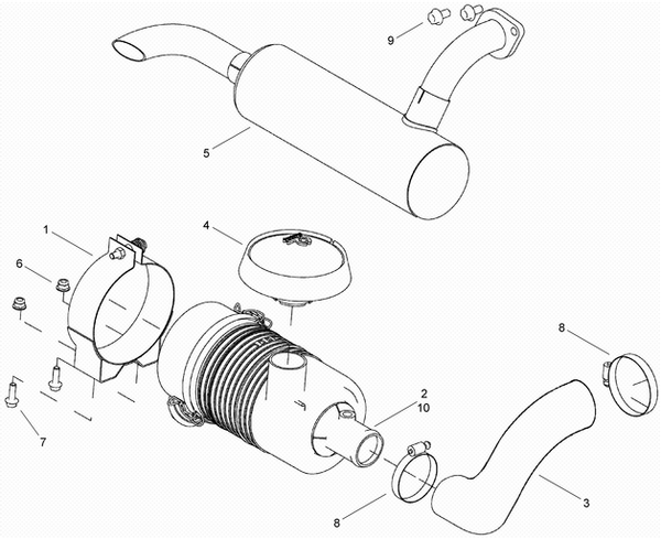Astec Maxi Sneaker E Air Intake and Muffler