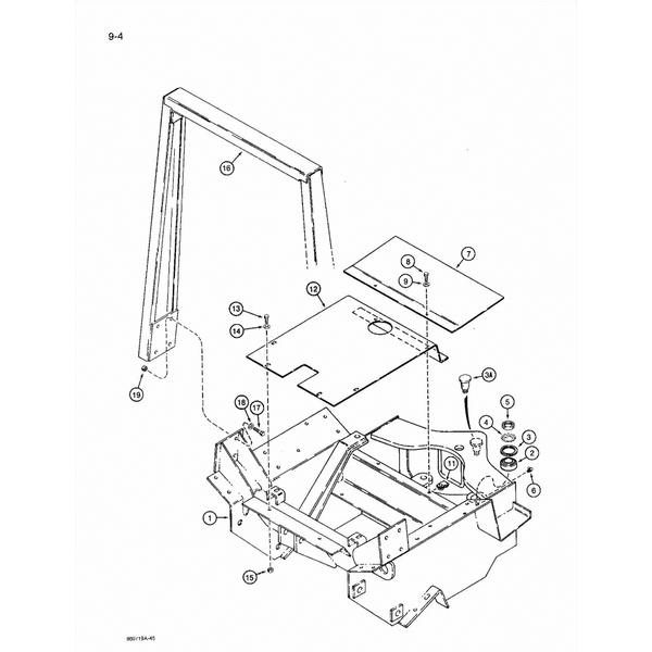 Astec and Case RT 360 Rear Frame Diagram