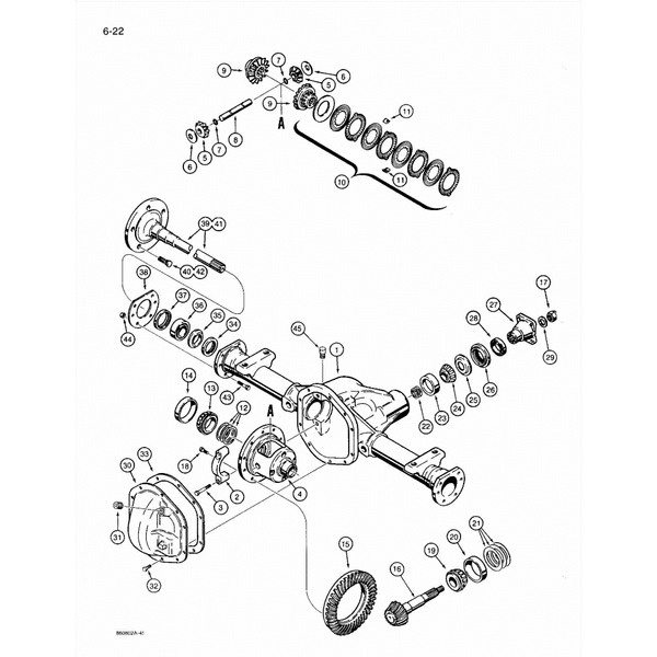 Astec and Case RT 360 Drive Axle Repair Parts