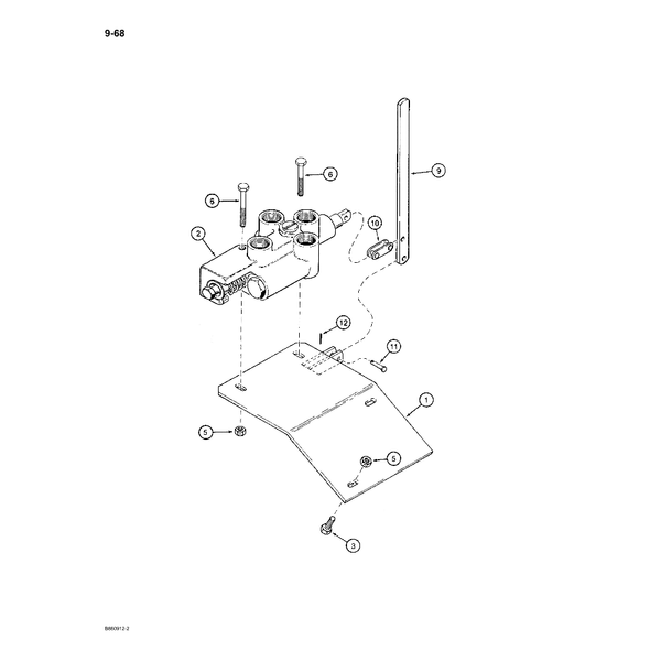 Astec and Case RT 360 Bore Head Control Valve Diagram