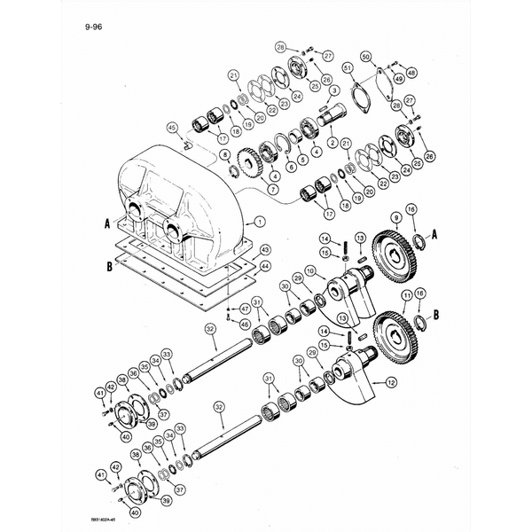Astec and Case RT 360 Vibratory Plow Gearbox Repair Parts