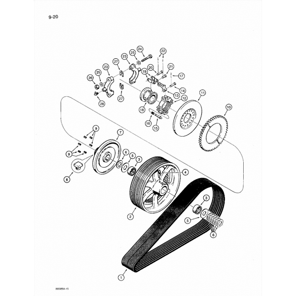 Astec and Case RT 360 Trencher Drive Belt and Clutch