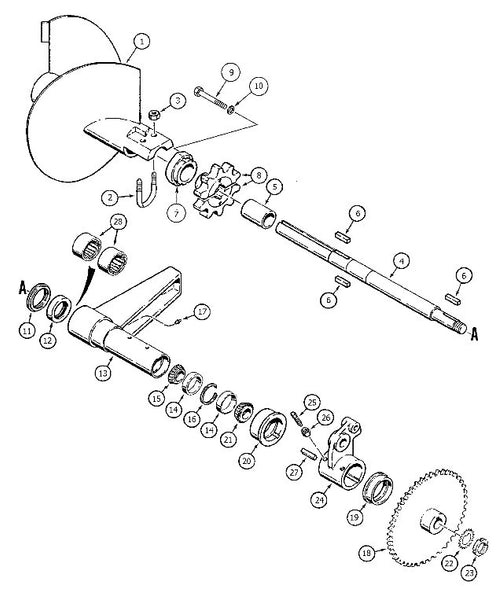 Astec and Case TF 300 Boom Mounting and Auger