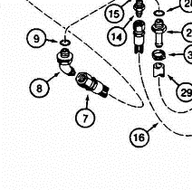 AUH433293 - Reference Number 7 - Hydraulic Hose