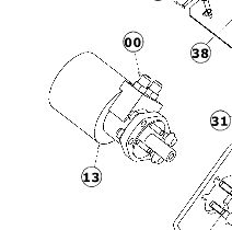 hydraulic motor part number AUH673156