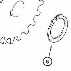 100-1168 - Reference Number 6 - Retaining Ring