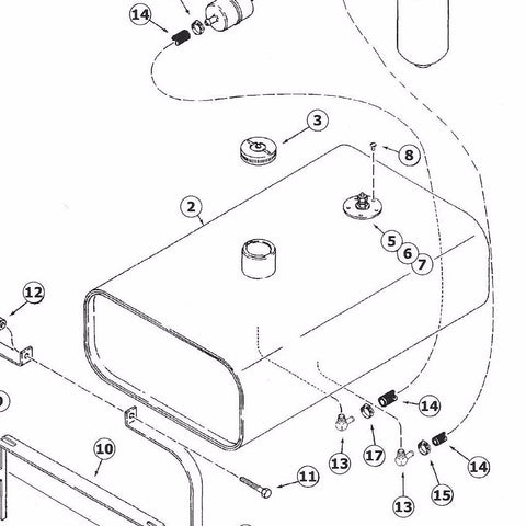 H673305 - Reference Number 2. 3 and 4 - Fuel Tank