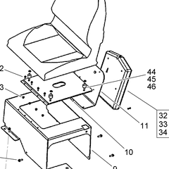 125-8463-01 - Reference Number 10 - Seat Plate